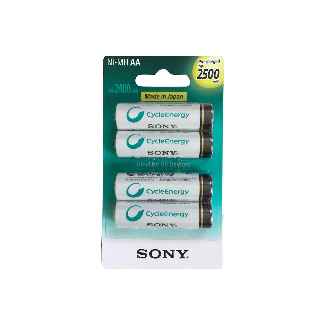 SONY PILAS 4 UNID. AA 2.500MAH PRECARGADAS NHAAB4GN