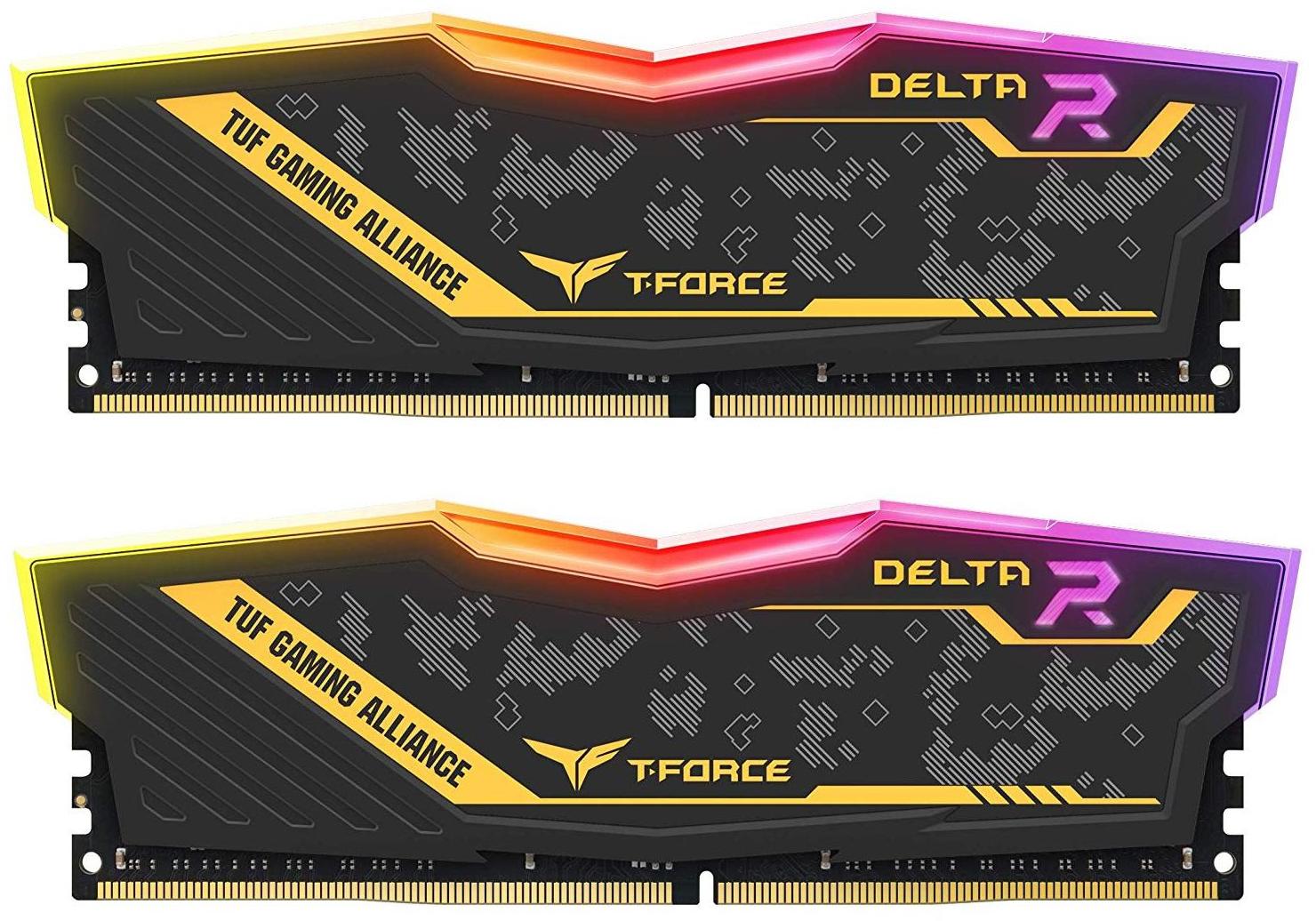 TEAM Delta R TUF Yellow 16GB (2x8GB) DDR4 3200MHz