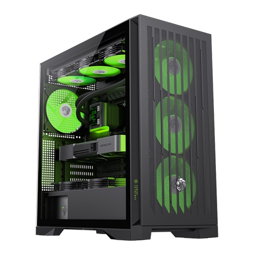 GAMEMAX Gabinete Leader E-Atx Tx Black