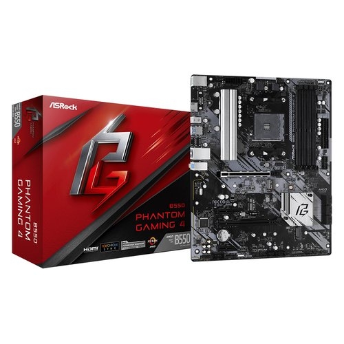 ASROCK B550 Phantom 90-MXBE90-A0UAYAZ Gaming 4