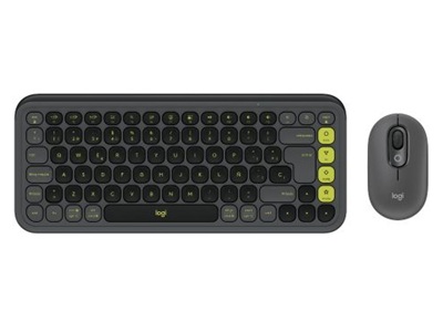 Logitech - Pop Icon Combo - Keyboard and mouse set - Spanish - Graphite