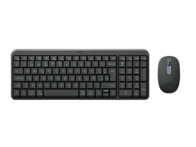 Logitech - MK250 Compact Bluetooth Wireless Combo - Spanish - Graphite